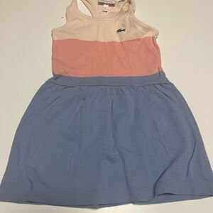 Lacoste Kids Colorblock Dress - Pink and Blue